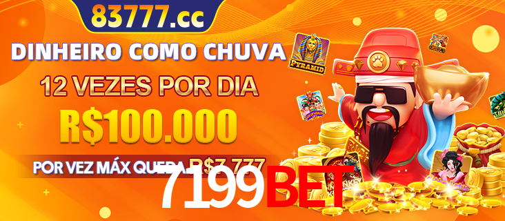 Banner do programa de recompensas Recomende para amigos do 7199BET, detalhando os bônus por convidar amigos, com prêmios que chegam a R$288.888.